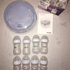 Phillips Avent Baby Bottles and Sterilizer